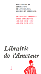 Mobile Screenshot of librairie-amateur.com