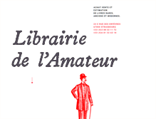 Tablet Screenshot of librairie-amateur.com